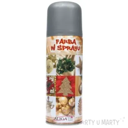 Farba w sprayu Aliga 250 ml srebrna