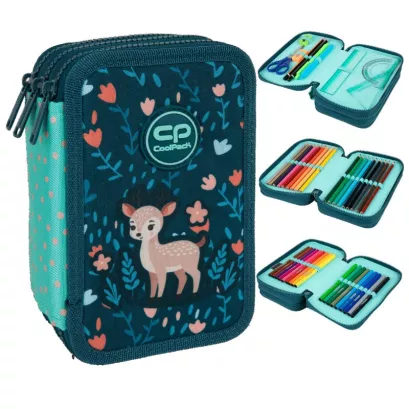 Piórnik potrójny z wyposażeniem Jumper 3 COOLPACK, DEER
