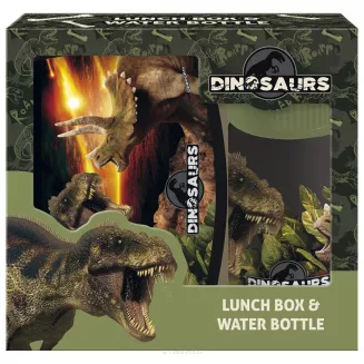 Zestaw Bidon Śniadaniówka Lunchbox DERFORM Dinozaury 18 SmartKleks.pl