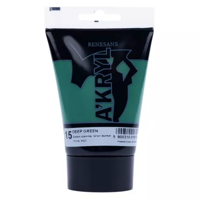 Farba Akrylowa Renesans 100ml 15 Zieleń Ciemna