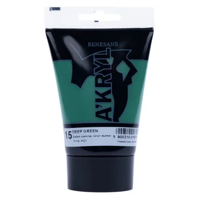 Farba Akrylowa Renesans 100ml 15 Zieleń Ciemna