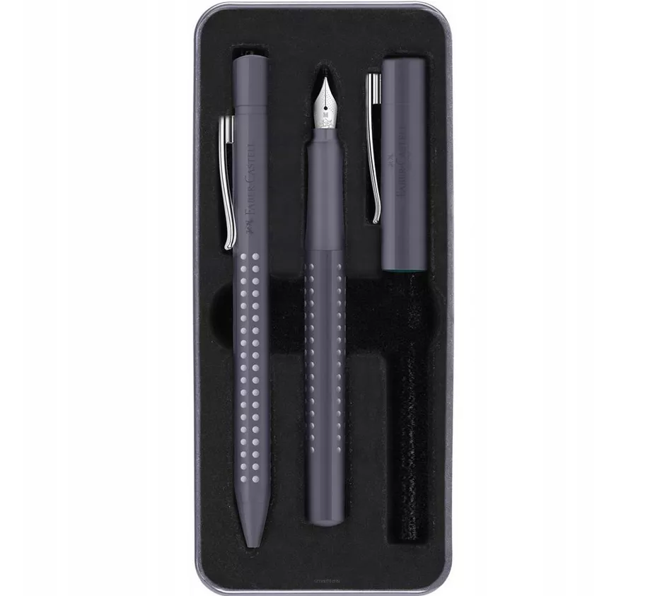 Zestaw Prezentowy GRIP 2010 Pióro Wieczne i Długopis Gray smartkleks.pl