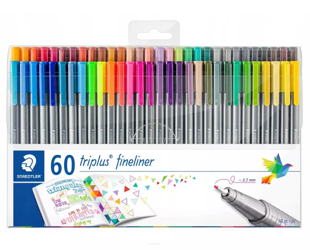 Zestaw Cienkopisów Staedtler Triplus Fineliner 60 szt.