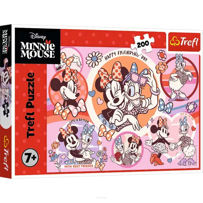 Puzzle Trefl 200 Elementów Zwyczaje Myszki Minnie