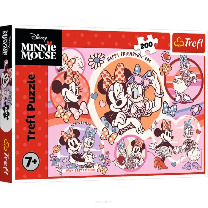 Puzzle Trefl 200 Elementów Zwyczaje Myszki Minnie