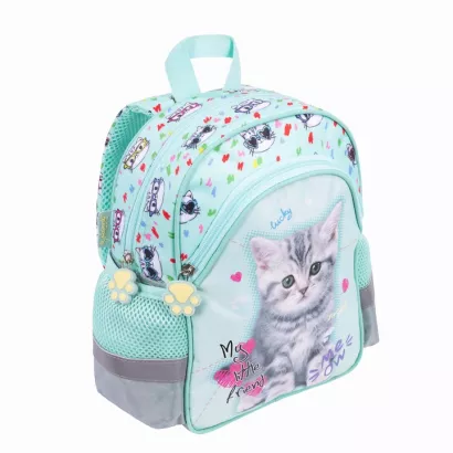 Plecak Przedszkolny Szkolno-Wycieczkowy St. Majewski Mint Kitty