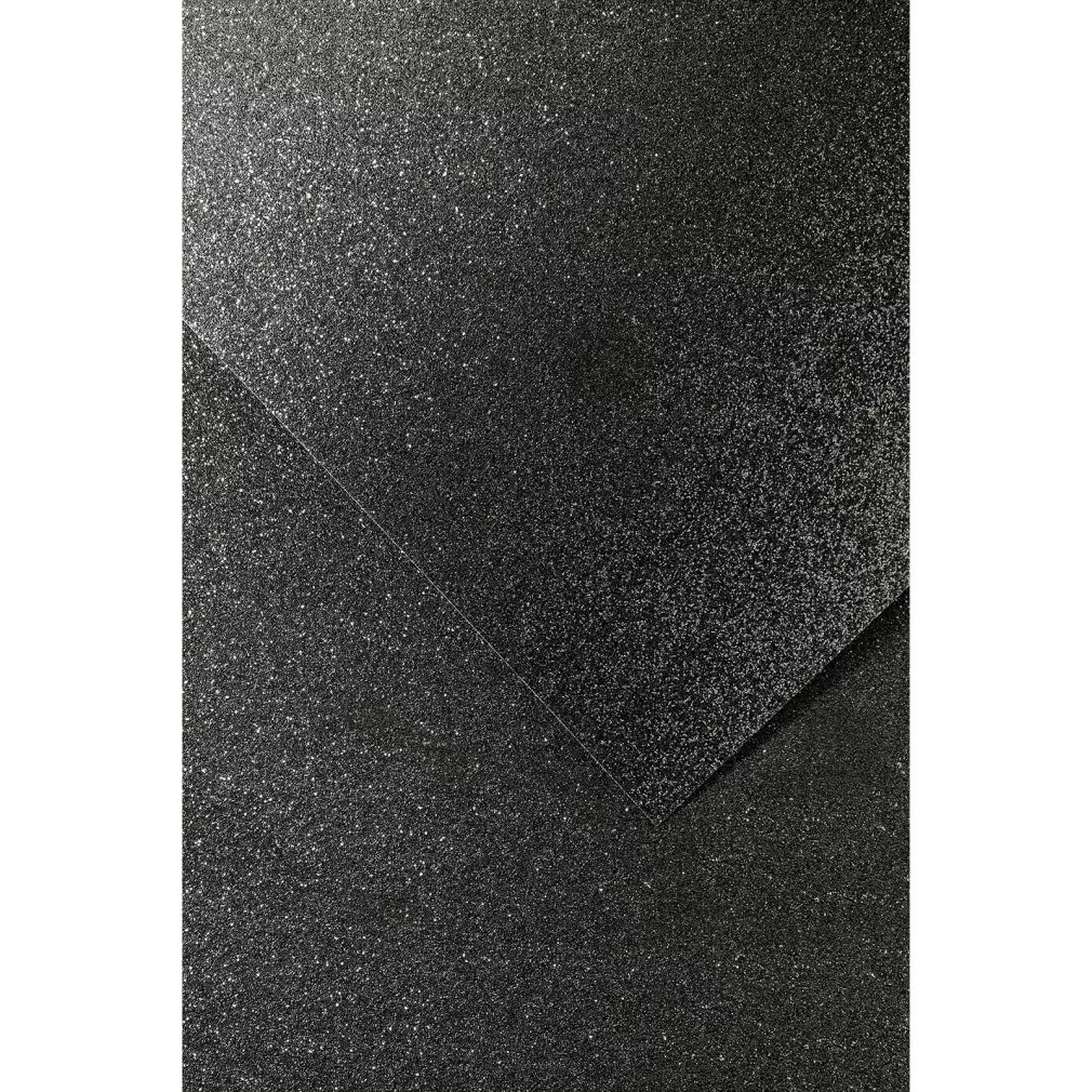 Karton Ozdobny Brokatowy Czarny Galeria Papieru 1 Arkusz SmartKleks.pl