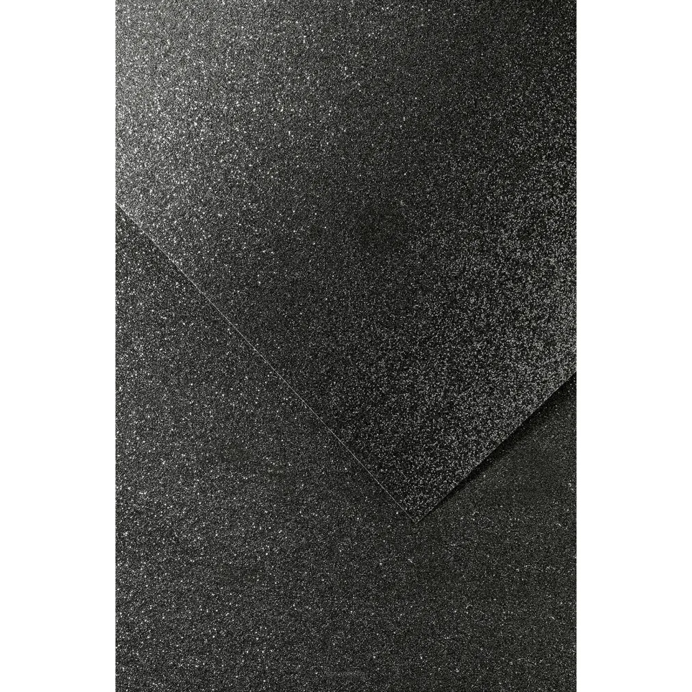 Karton Ozdobny Brokatowy Czarny Galeria Papieru 1 Arkusz SmartKleks.pl