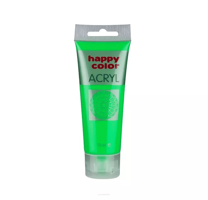Farba Akrylowa Happy Color 75ml Zielona Fluo 501