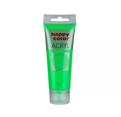 Farba Akrylowa Happy Color 75ml Zielona Fluo 501