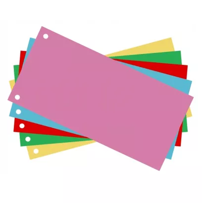 Przekładki Kartonowe 1/3 A4 100szt Wielokolorowe