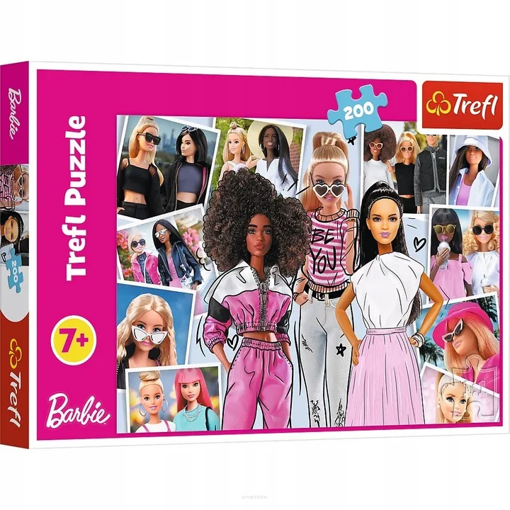 Puzzle Trefl 200 Elementów w Świecie Barbie  SmartKleks.pl