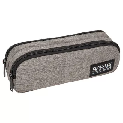 Piórnik Saszetka Podwójna Prostokątna CoolPack Clio Snow Grey