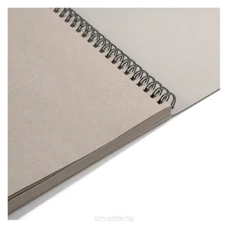 Blok na spirali Grey Recycled Aurora, A4. 50 ark.
