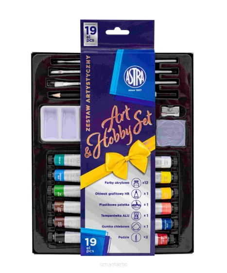 Zestaw Artystyczny Art & Hobby Set Astra 19 Elementów smartkleks.pl