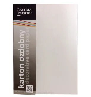 Karton Ozdobny Millenium Biały Galeria Papieru smartkleks.pl