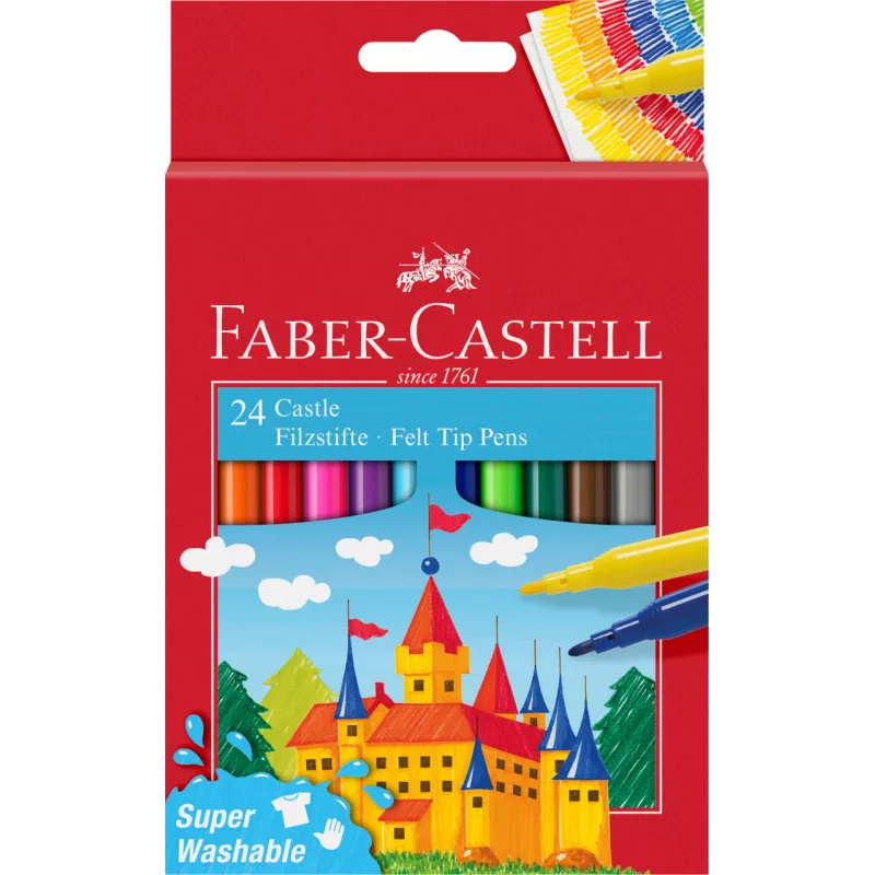 Flamastry Faber-Castell Zamek 24 kolory smartkleks.pl