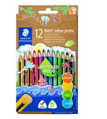 Kredki ołówkowe Staedtler Noris Colour Jumbo 12 kolorów