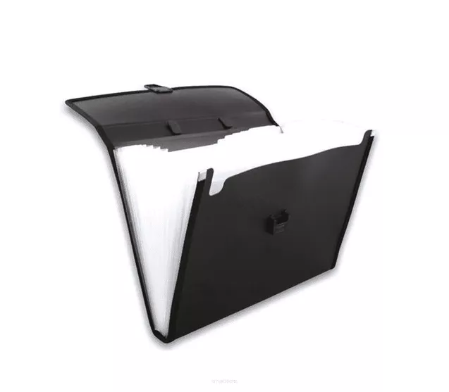 Aktówka Z Przegródkami A4 Czarna