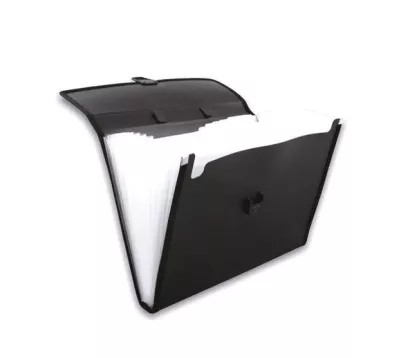 Aktówka Z Przegródkami A4 Czarna Penmate