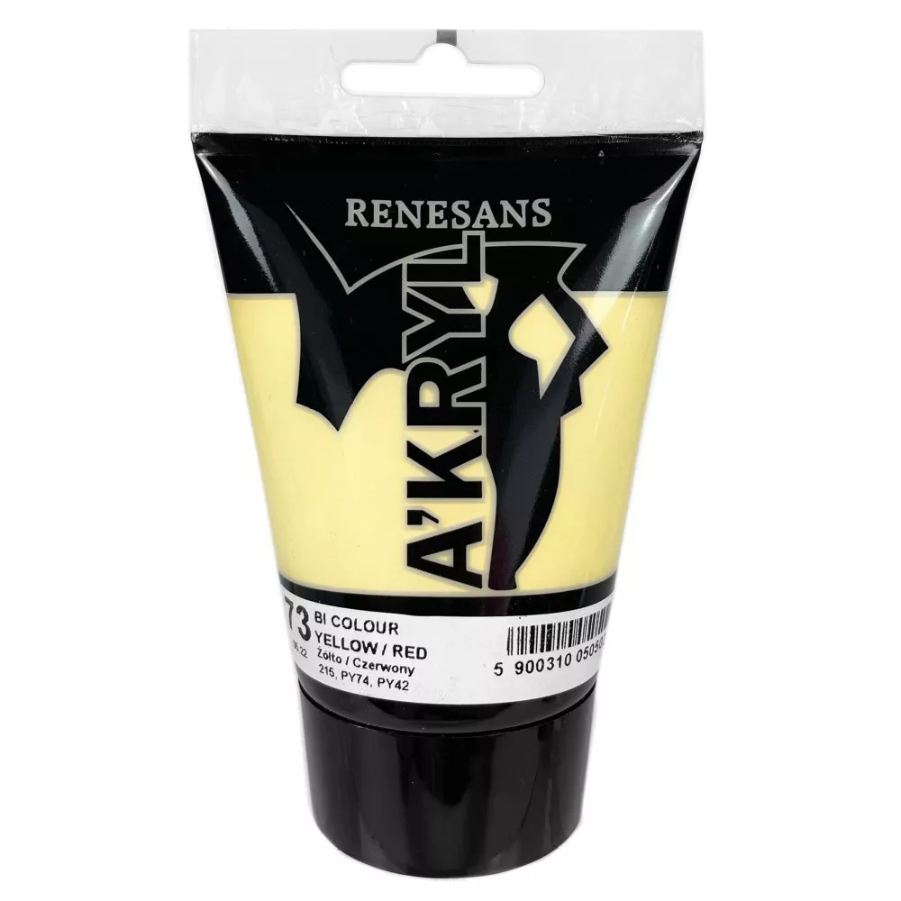 Farba Akrylowa Renesans 100ml 73 Żółto Czerwony