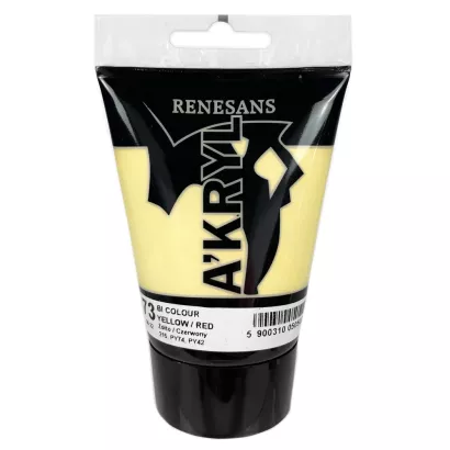 Farba Akrylowa Renesans 100ml 73 Żółto Czerwony