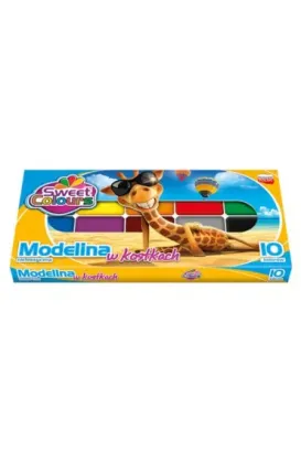 Modelina Koma Plastyczna 10 kolorów w kostkach Sweet Colours