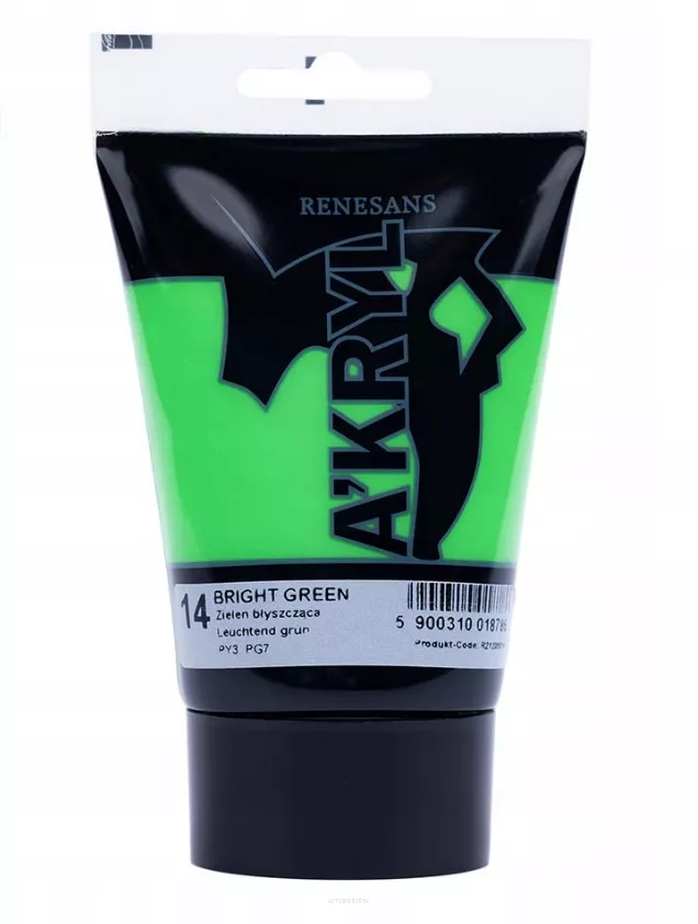 Farba Akrylowa Renesans 100ml 14 Zieleń Błyszcząca smartkleks.pl