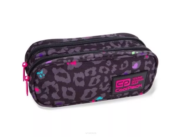 Piórnik Dwukomorowy Bez Wyposażenia CoolPack Clever Black Panther