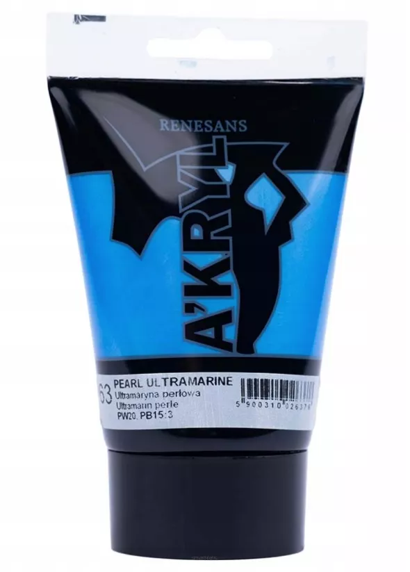 Farba Akrylowa Renesans 100ml 63 Ultramaryna Perłowa smartkleks.pl