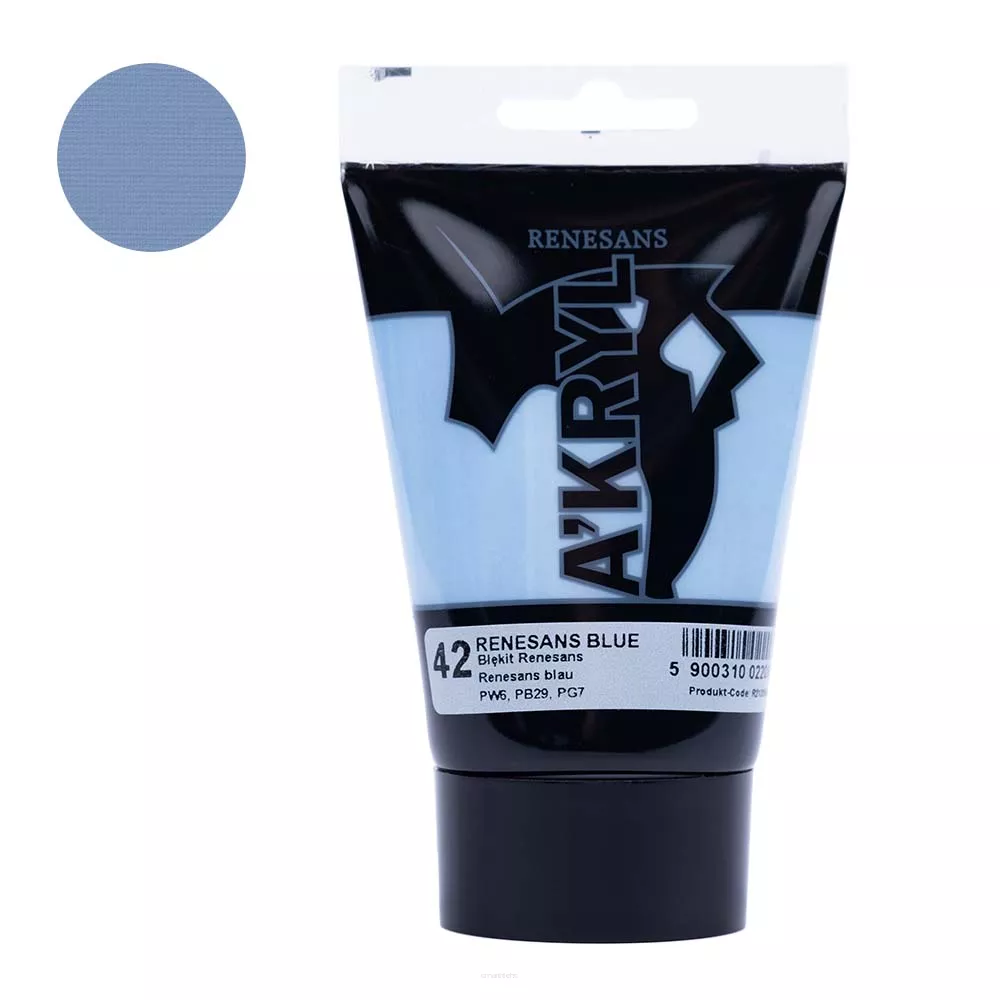 Farba Akrylowa Renesans 100ml 42 Błękit Renesans