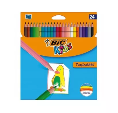 Kredki ołówkowe BiC Kids Tropicolors 24 kolory