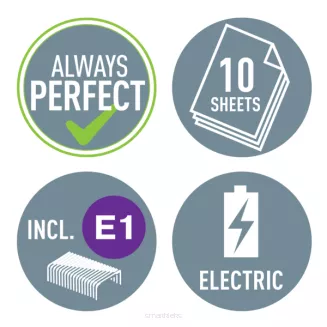 Zszywacz Elektryczny Biurowy Leitz 10k. Zielony smartkleks.pl