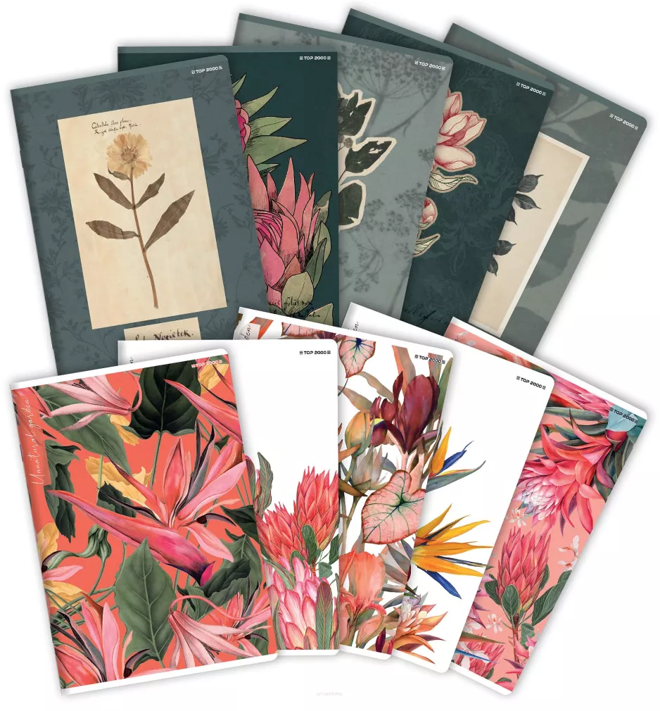 Zeszyt TOP 2000 A5/32k Krata Flowers smartkleks.pl