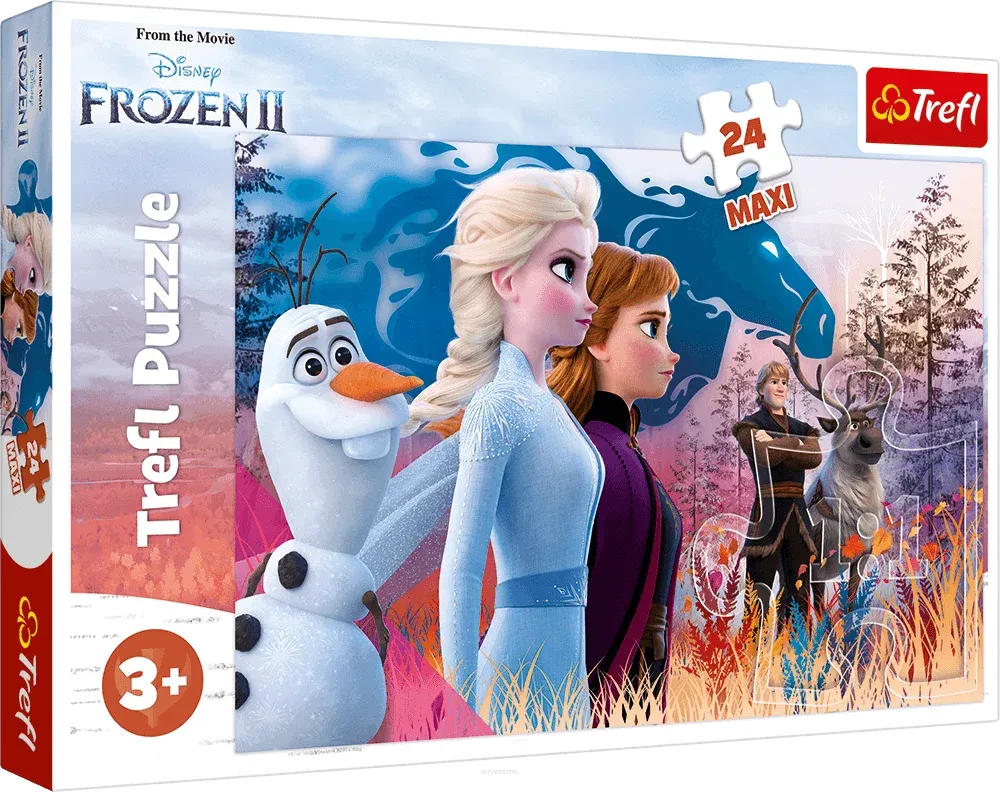 Puzzle Trefl 24 Elementy Maxi  Frozen Kraina Lodu Magiczna Wyprawa SmartKleks.pl