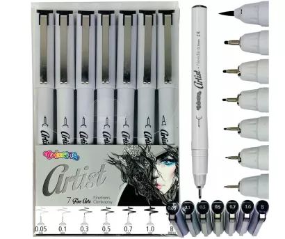 Cienkopisy Artist Colorino Zestaw 7szt.