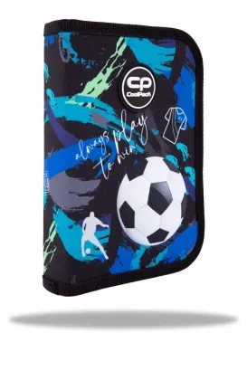 Coolpack, Piórnik jednoklapkowy bez wyposażenia Clipper - Football Navy
