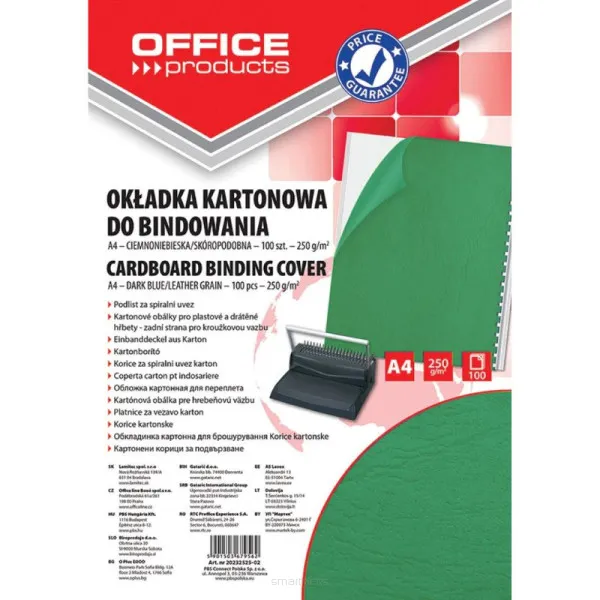 Okładka do bindowania A4 Zielona/ Skóropodobna