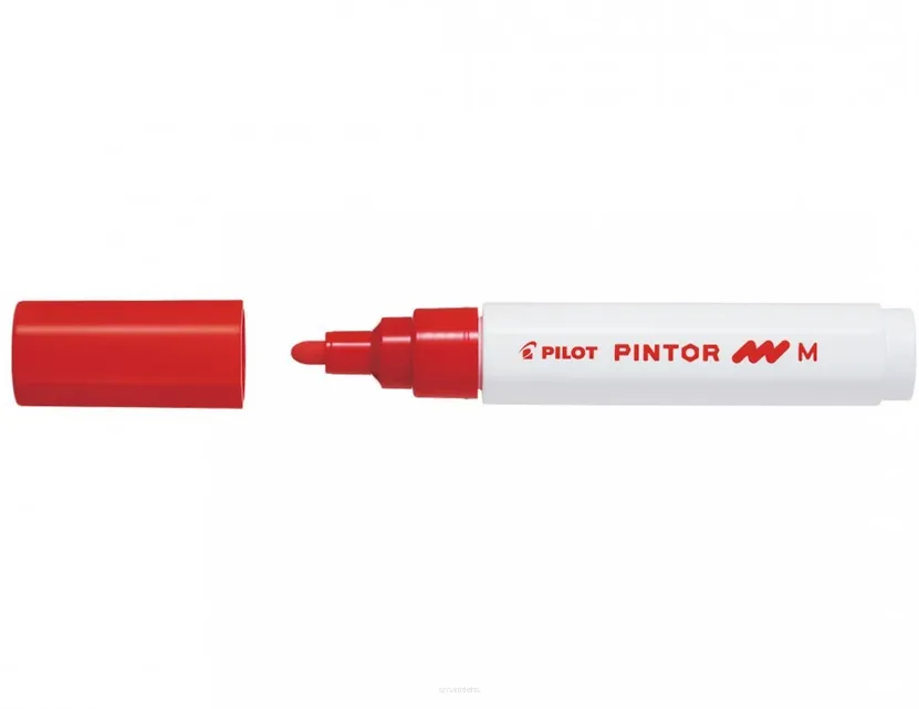 Marker Permanentny Olejowy Dekoracyjny Czerwony Pintor 1,4 mm Pilot