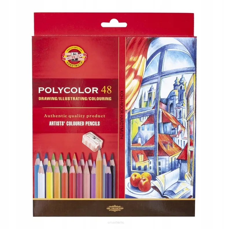 Kredki Ołówkowe Artystyczne Koh-I-Noor Polycolor 48 smartkleks.pl