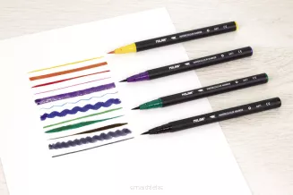 Flamastry Pędzelkowe Milan 12 Kolorów Watercolour SmartKleks.pl