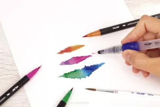 Flamastry Pędzelkowe Milan 12 Kolorów Watercolour SmartKleks.pl