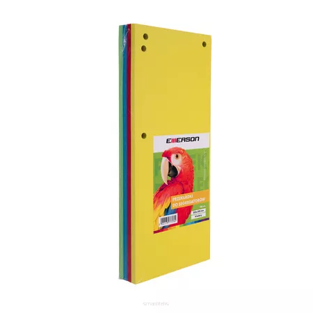 PRZEKŁADKI KARTONOWE 1/3 A4 EMERSON MIX KOLORÓW 100SZT