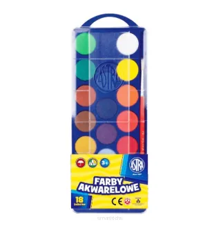 Farby akwarelowe Astra 18 kolorów