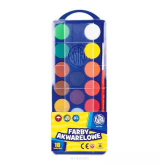 Farby akwarelowe Astra 18 kolorów