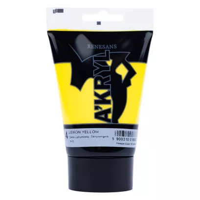 Farba Akrylowa Renesans 100ml 4 Żółta Cytrynowa