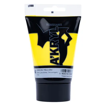 Farba Akrylowa Renesans 100ml 4 Żółta Cytrynowa