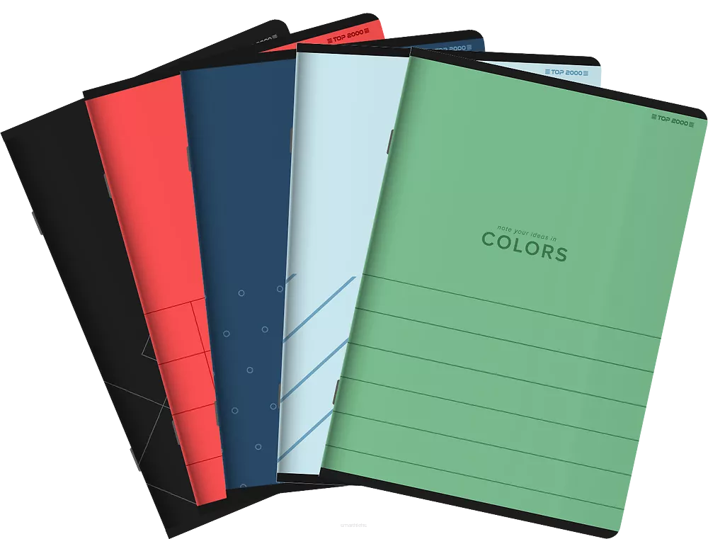 Zeszyt Top 2000 Colors A5 80k Kratka