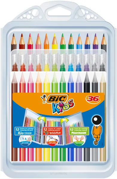  Bic Zestaw koloringowy 3w1 36 szt. smartkleks.pl