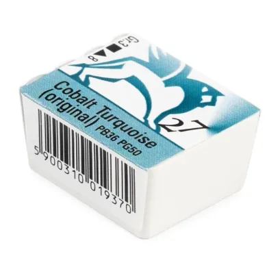 Akwarele w Półkostkach Renesans 27 Turkus Kobaltowy 1,5 ml